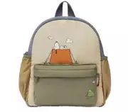 New Snoopy Peanuts Dog Army Green MEDIUM Backpack Bag Storage Trip Travel School