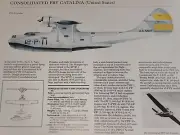 Consolidated PBY Catalina Aircraft Picture Out of Print Article Sheet Wall Art