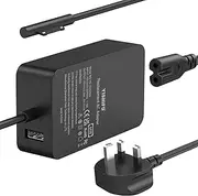 Surface Pro Charger for Microsoft Surface Pro 6/5/4/3, Surface Laptop 2/1 Studio, Surface Go Tablet, Surface Book, 44W Surface Laptop Charger for Microsoft Surface Pro Charger