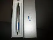Cross Pen Matte Chrome Blue in Box Never Used Opened (SU118)