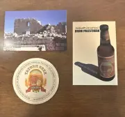 DRINK PALESTINIAN Taybeh Beer Brewery Postcards And Coaster (RARE) Mint