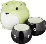 Sun art Teapot & Teacup Set - Frog and Child 600ml , 140ml Japan Japan