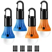 LED Camping Lantern,3 Lighting Modes,Tent Light Bulbs Batteries Included, 4 Pack