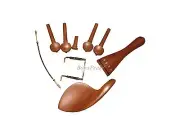 All in One:Violin Chinrest, Pegs,End Pin, Clamp, Tail piece&Tail gut, Jujube,4/4