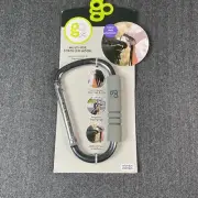 Go by Goldbug Gray Multi-Use 6"Aluminum Stroller Hook Shopping Cart Clip