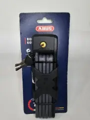 Abus Bordo Lite 6055K Key Folding Bicycle Lock 80cm- Security Level 7- Bike Lock