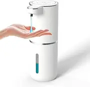 Youker Liquid Soap Dispenser 4-Level Automatic Dispenser 380ml Touchless Wall Mount Soap Dispenser USB Rechargeable Waterproof Hand Liquid Dispenser for Home Bathroom Kitchen