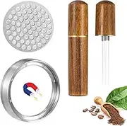 Espresso Accessories Kit, with Magnetic Dosing Funnel, WDT Tool, and Puck Screen, Coffee Stirrer Distribution Tool, Stainless Steel Dosing Ring & Puck Screen for 54mm Portafilters