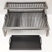 Luxury Argentine Grill with removable iron modules + Iron griddle