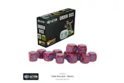 Bolt Action Order Dice - Maroon (12)