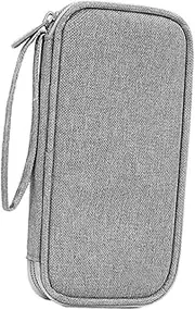 HOMOBABE Travel Cable Organizer Pouch Capacity Electronics Bag for Mobile Power Banks Data Cables Earphones Stylish Travel Organizer for Efficient Storage for Any