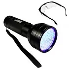 HQRP 51-LED UV Ultra Violet Blacklight Flashlight Torch Light Scorpion Detector
