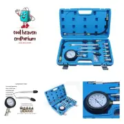 AUTO TOOLS Petrol Gasoline Engine Cylinder Compression Tester Kit with M10 M1...