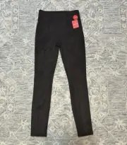 Spanx Chocolate Brown Faux Suede Pull-On Heavy Weight Leggings Women’s XS