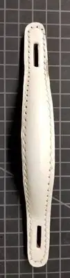 Leather Trunk Handle - White - 9" - chest steamer antique vintage