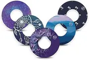 ExpressionMed - Libre 3 Plasters (Pack of 5) - Pre-cut, waterproof, non-fraying CGM tape. (Dreamy Escapes) (Libre 3 Perfect Fit)