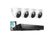 Reolink 4K 8 Channel Security Camera System with 4 pcs RLC-833A PoE IP Cameras