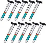 Pangda 10 Pack Tyre Gauge Tyre Tread Depth Gauge Tool, Color Coded