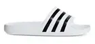 Adidas Unisex Adilette Aqua Slides - Cloud White/Core Black