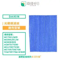 在飛比找Yahoo!奇摩拍賣優惠-綠綠好日 光觸媒濾紙 適 大金 DAIKIN MC75LSC