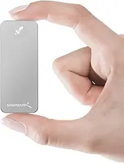 Sabrent Rocket Nano 1TB USB 3.2 10Gb/s External Aluminum SSD (Silver) (SB-1TB-NANO)