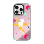 iPhone 16 Pro Mirror Case MagSafe Compatible Space puppy