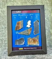 Ukraine war Interactive installation real pieces art in frame 2022-2024