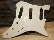 Custom Ash White Textured Psychedelic Pickguard - Fits PRS Silver Sky