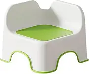 DimyFew Small Children's Stool, Shower Stool, Stable, Non-Slip, Versatile, Footstool, Shoe Stool for Living Room, Bathroom, Bedside Table, Green, as described