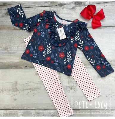 10-12 Pete And Lucy Crisp And Cool Pant Set New