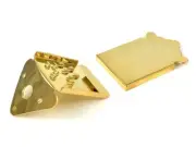 Gold Finish Traditional Style Mandolin Tailpiece MT-0987-002