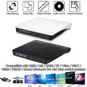 USB 3.0 CD DVD RW ROM Writer Drive Burner Reader Player PC Laptop
