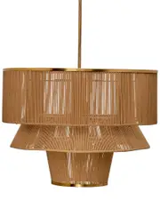 Jamie Young Dimension 1-Light Iron & Cotton Chandelier