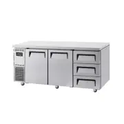 Turbo Air Undercounter 2 Door 3 Drawer Fridge W1800 D700 H850mm: KUR18-3D-3(HC)