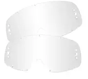 2x OAKLEY O FRAME 2000 moto X GOGGLE LENS ROLL OFF ANTI FOG ANTI SCRATCH Clear