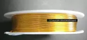 Gold plated aluminum 20 ga wire wrapped jewelry bead wire 16.40 feet PW010