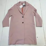 TopShop womens Pink Button up over coat size 8