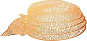 Zerodeko Thanksgiving Pumpkin Heat Resistant Placemats Faux Pumpkin Table Decor for Fall Halloween Parties Stylish Nordic Design for Home Restaurant Use