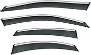 Window Visors Compatible for Infiniti EX J50 2008-2013 Accessories Weathershields Rain Guard Door Visor Vent Shades Ventvisor Bright Strip