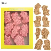 8PCS Paw Patrol Theme Cookie Cutters Cartoon Baking Stencil Dessert Mold Tool`