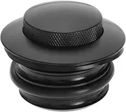 SG Store Motorcycle Pop Up Fuel Cap Aluminum Vented Fuel Tank Cap Compatible with Har-ley Davidson 58.9x44.7mm Clockwise Rotation Fuel Tank Cap, Black