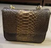 MINI DUNE LEATHER HANDBAG W/CHAIN STRAP (BRAND NEW)