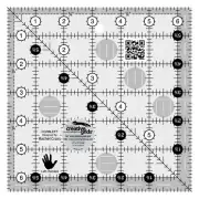Creative Grids Left Handed Quilt Ruler 6-1/2 Inch Square