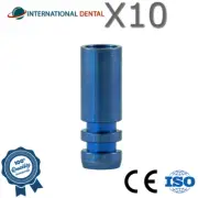 10 Dental Lab Fixture Titanium Analog Compatible With 3i Bi0met Certain 4.1 RP