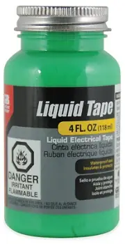 Gardner Bender LTG-400 Liquid Electrical Tape, Waterproof, Green, 4-oz. -