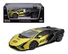 BBurago 1:18 LAMBORGHINI SIAN FPK37 HYBRID #63 FADED BLACK YELLOW 18-11100