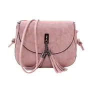 Fashion Women Pu Leather Handbags Tassels Women Messenger Bags PU Shoulder Crossbody Bag Flap Women Bag