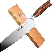 TUO 8.5-inch Kirisuke Chef Knife, Vegetable Knife, High Carbon German Stainless Steel with Ergonomic Pakkawood Handle, Rust&Corrasion Resistant - Fiery Pheonix Series