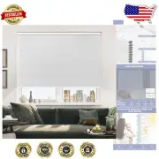 Noise-Reducing Cordless Honeycomb Window Shades - Elegant Solution 64"x38" White