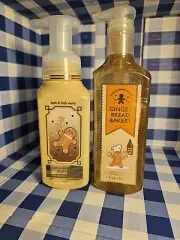 Bath & Body Works Dual-Ginger Bread Bakery--2-Pk Cleansing Foam & Gel Hand Soaps